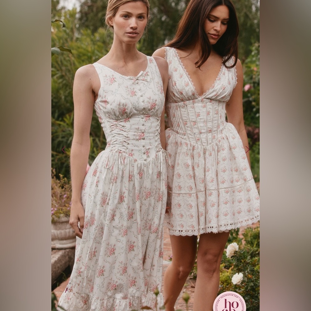 🇺🇸Firm Price🇺🇸house of CB SALMA Rose Print Mini Dress - Picture 4 of 16